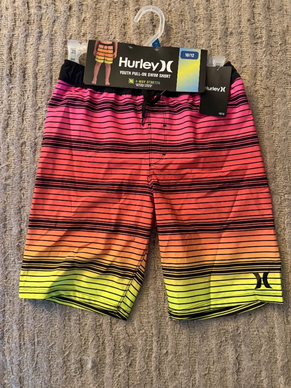 Size 10-12 Boy’s Hurley swim trunks NWT